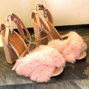 Fuzzy high heels